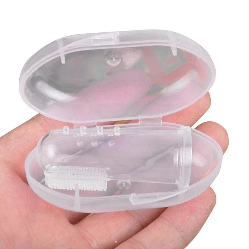 Silicone Finger Toothbrush for Dogs & Cats – Soft, Gentle Teeth Cleaning, Bad Breath & Tartar Care