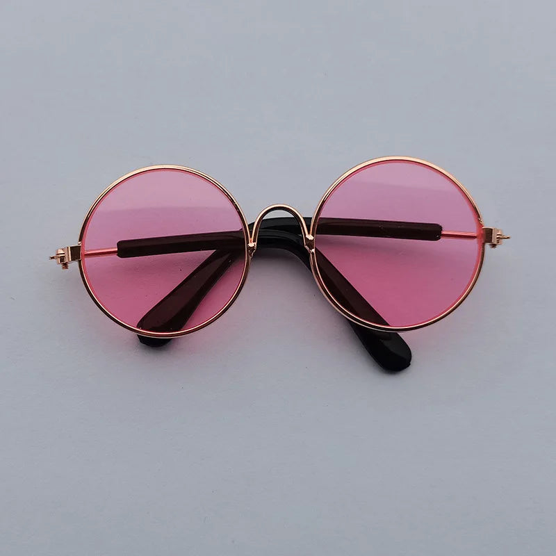 Vintage Round Sunglasses for Cats & Small Dogs – Photo Props & Cosplay