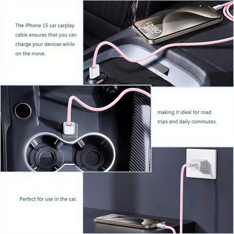60W Nylon Braided USB-C Fast Charging Cable