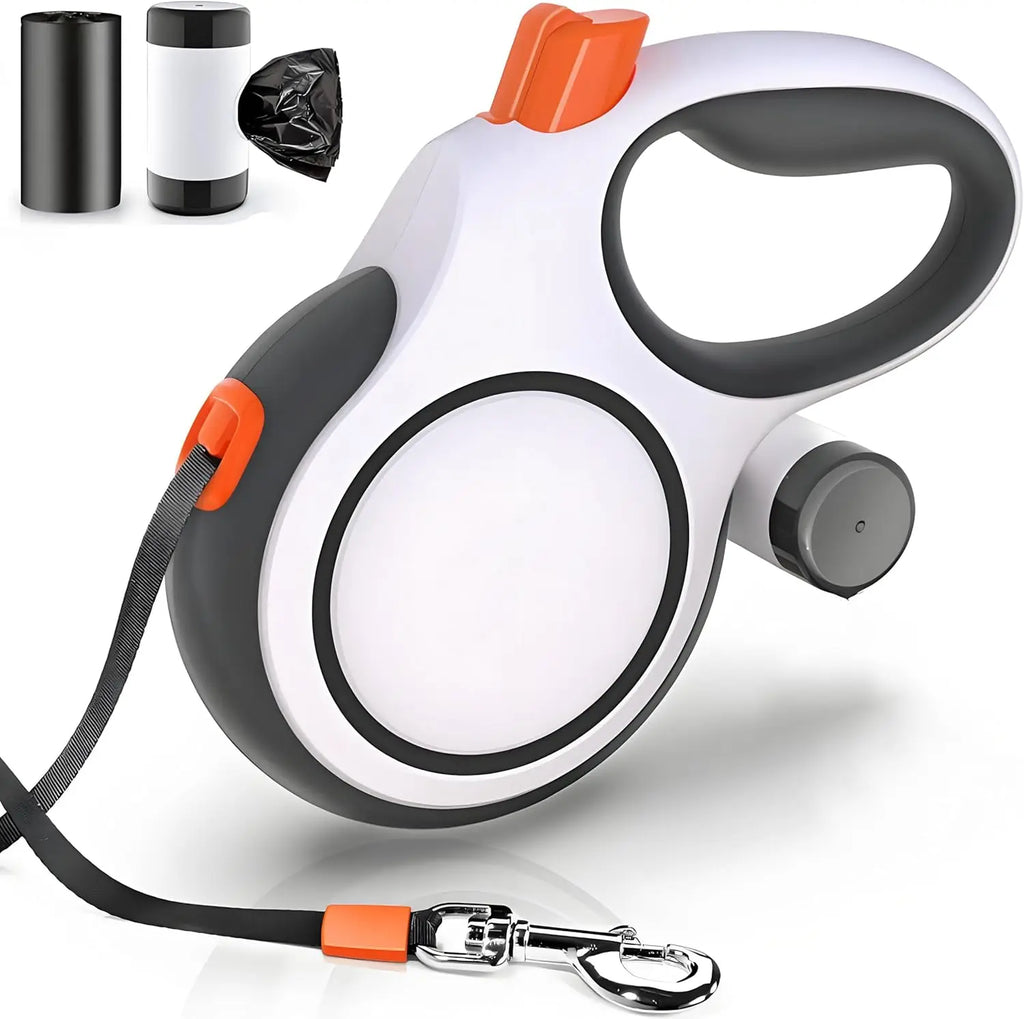 Retractable Dog Leash – 5m or 8m, Up to 50 kg – for Small & Large Dogs