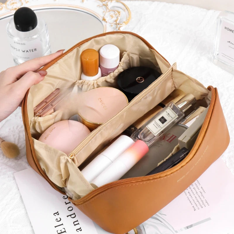 Waterproof Makeup Bag – Large Capacity Portable Beauty & Skincare Clutch