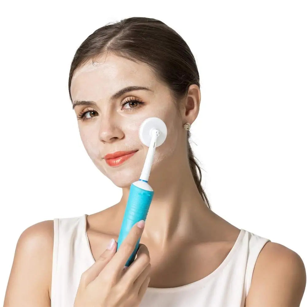 Silicone Facial Cleansing Brush Head – Compatible with Braun Oral-B Electric Toothbrush