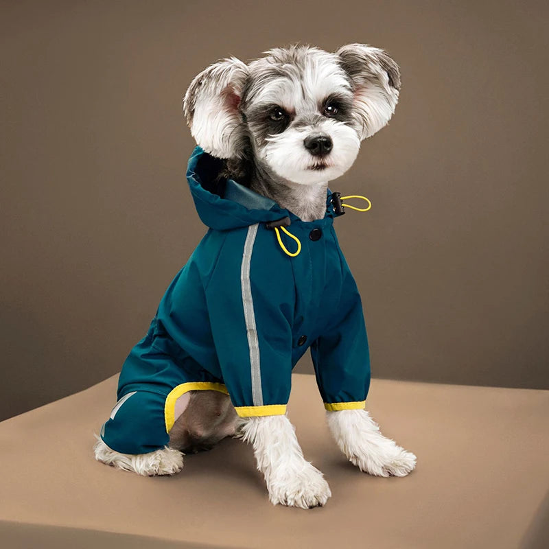 Reflective Waterproof Dog Raincoat – Jumpsuit for Small & Medium Dogs