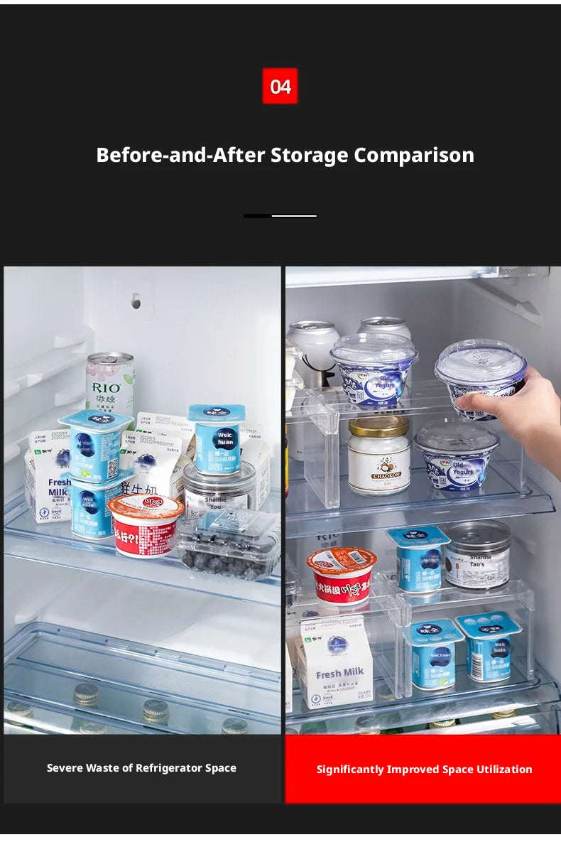 Clear Expandable Cabinet Organizer – Spice & Dish Divider for Kitchen & Bathroom