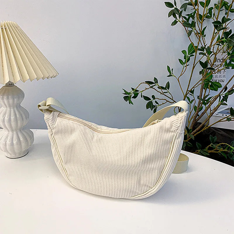 Corduroy Hobo Shoulder Bag – Crossbody