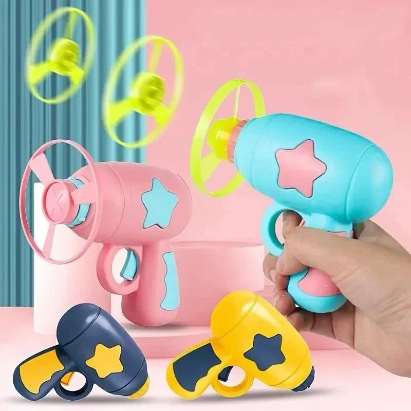 Mini Flying Disc Launcher Cat Toy – Interactive Shooting Gun for Kittens & Cats
