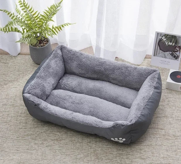 Pet Large Dog Bed – Warm House Candy-Colored Square Nest for Dogs & Cats