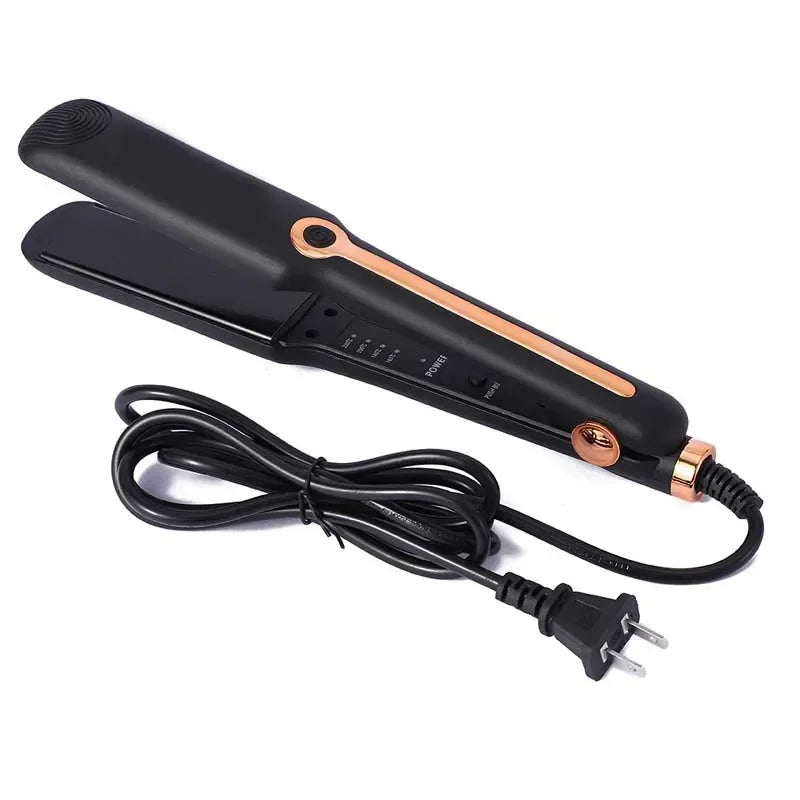 2-in-1 Hair Straightener & Curling Iron – Ceramic Plate