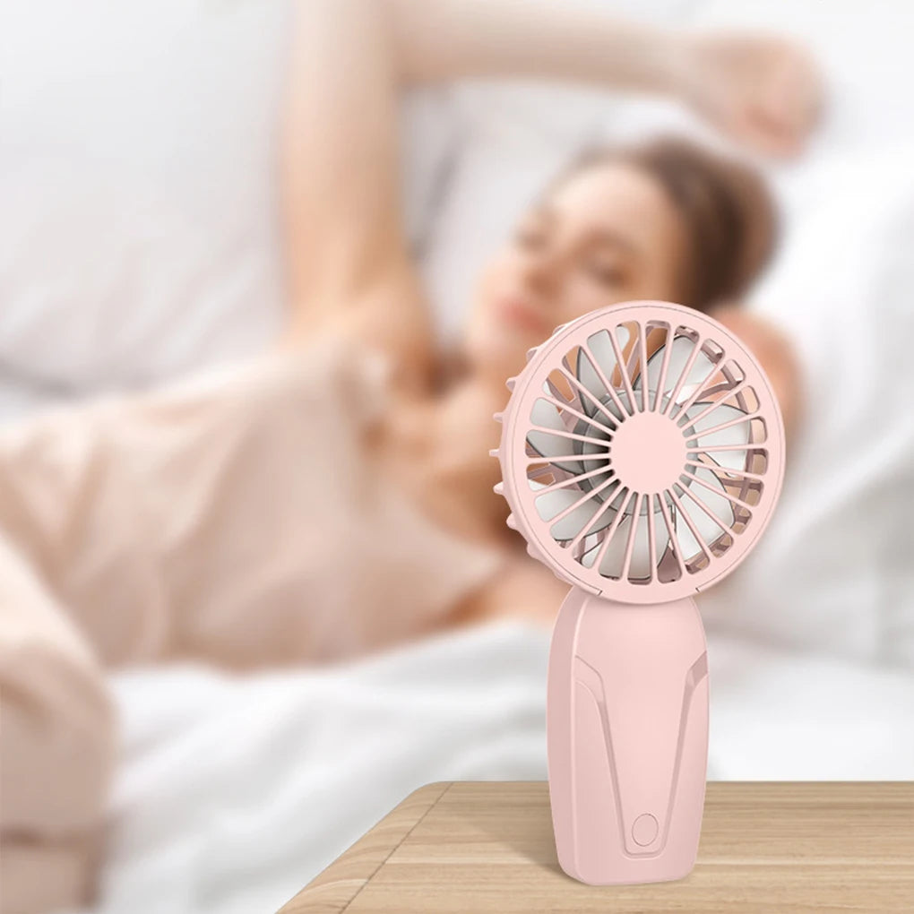Portable Mini Handheld Fan – USB Rechargeable Pocket Fan with 3 Speed Settings