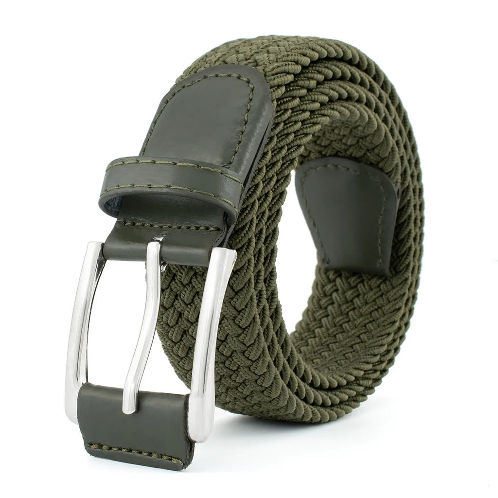 Stretch Woven Belt – Breathable Nylon Outdoor Belt with Alloy Pin Buckle for Men & Women