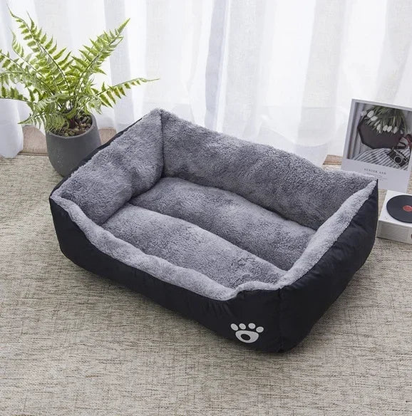 Pet Large Dog Bed – Warm House Candy-Colored Square Nest for Dogs & Cats