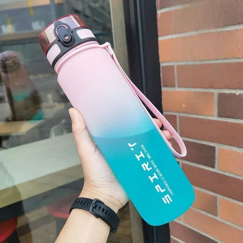 Simbuid Colorful Sports Water Bottle – Leak-Proof PC Plastic, 500ml / 650ml / 1000ml, for Gym & Outdoor