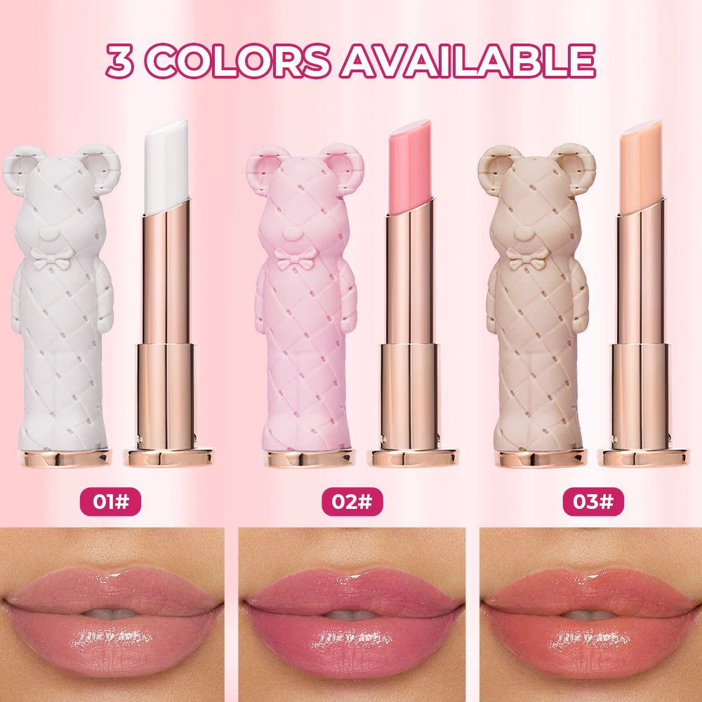 Beauty Glazed Bear Moisturizing Lipstick – Nourishing Colored Lip Balm