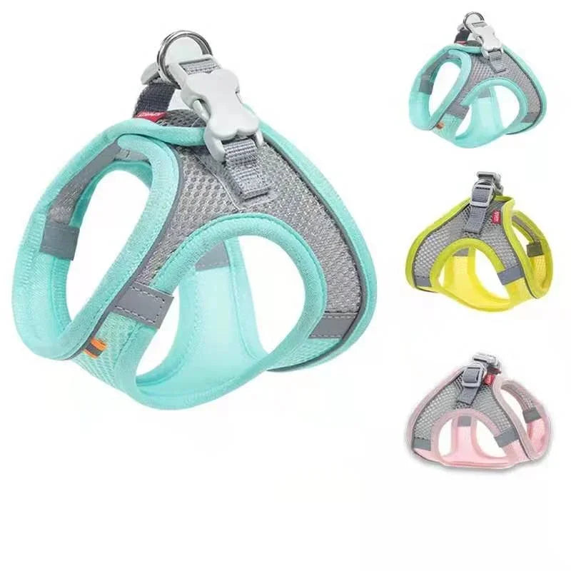 Safety Vest Harness for Cats & Small Dogs – Reflective Breathable Adjustable