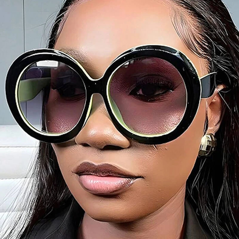 Retro Oversized Round Sunglasses
