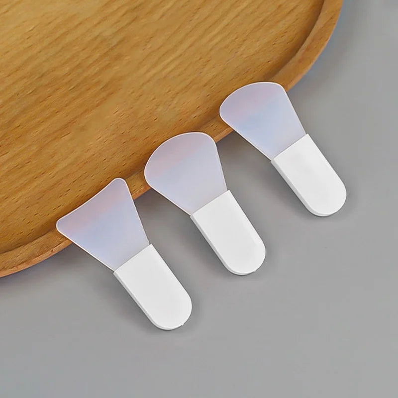 3-Piece Silicone Facial Mask Brush Set – Professional Mud & Cream Applicator