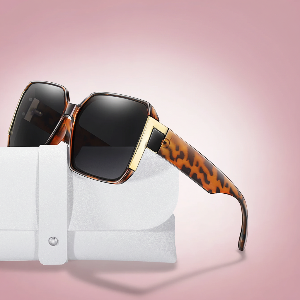 Lunettes noires à verres dégradés sans marques