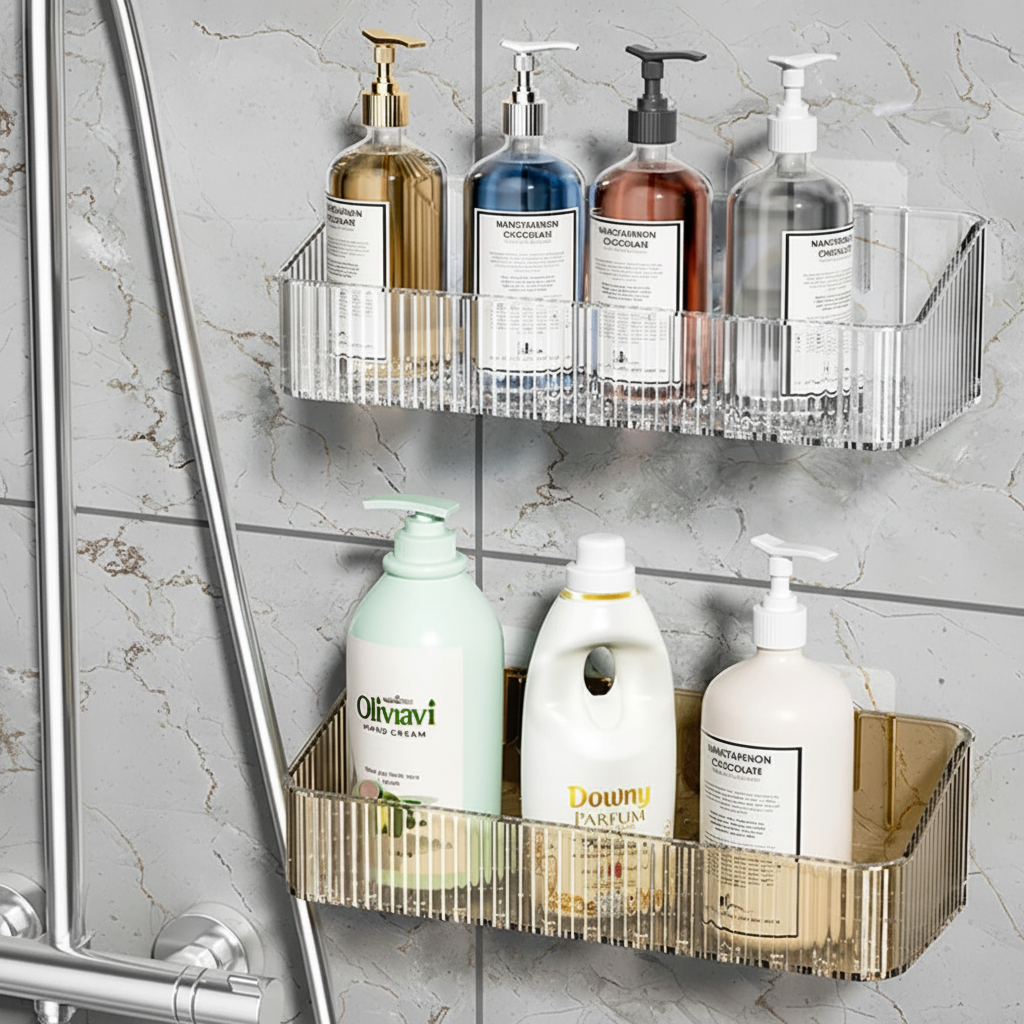 Shower shelf clean