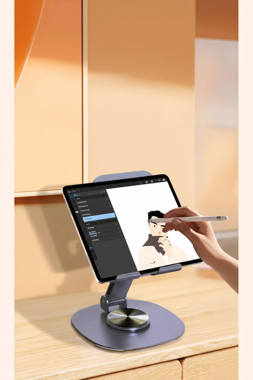Support tablette nettoyé