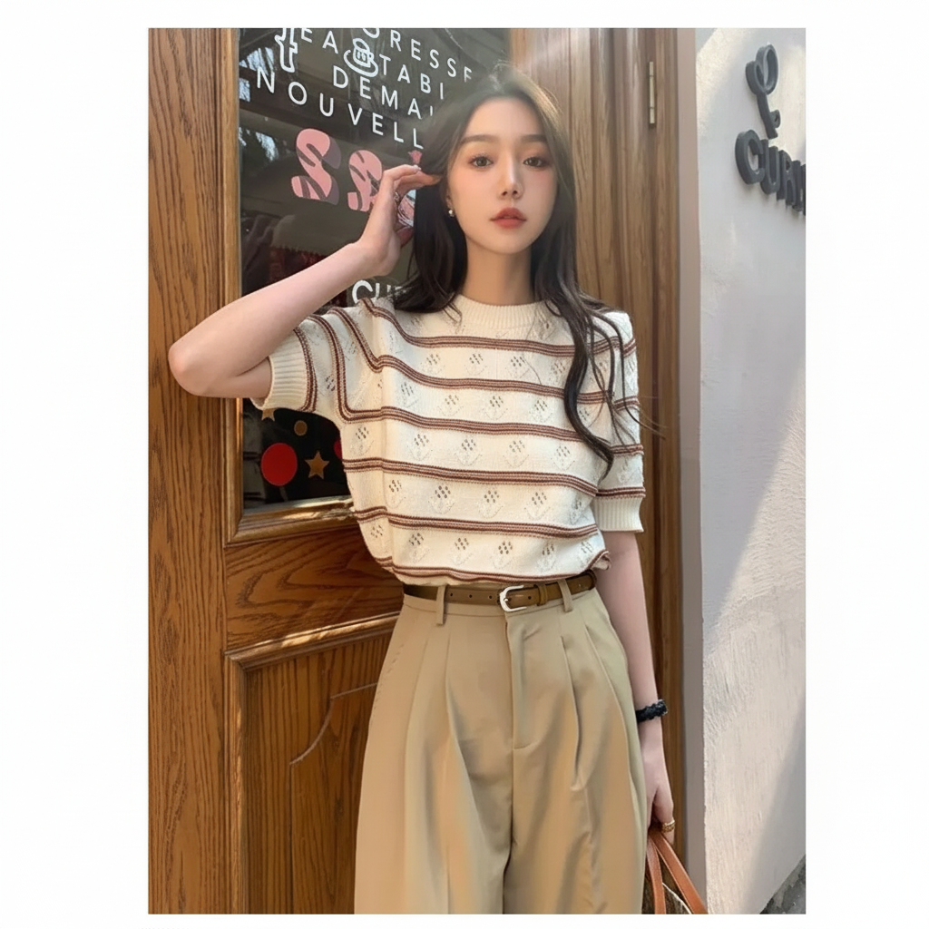 Tenue avec ceinture brune nettoyée